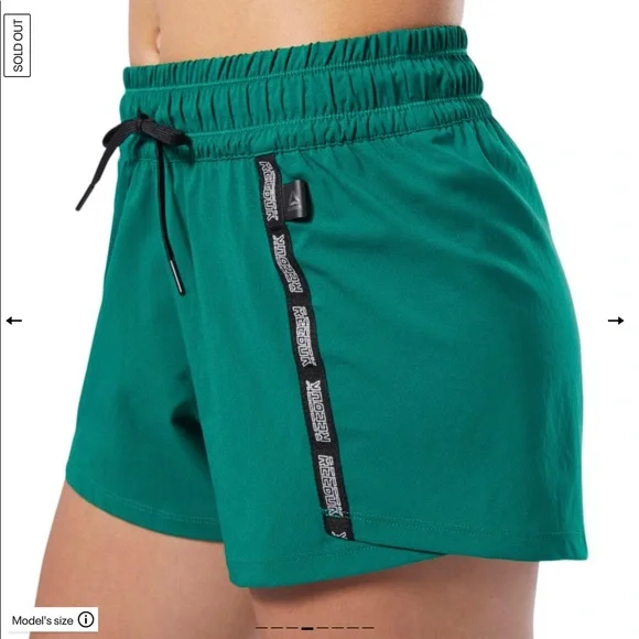 Reebok Meet You There Short SIZE S Clover Green - Picture 3 of 9
